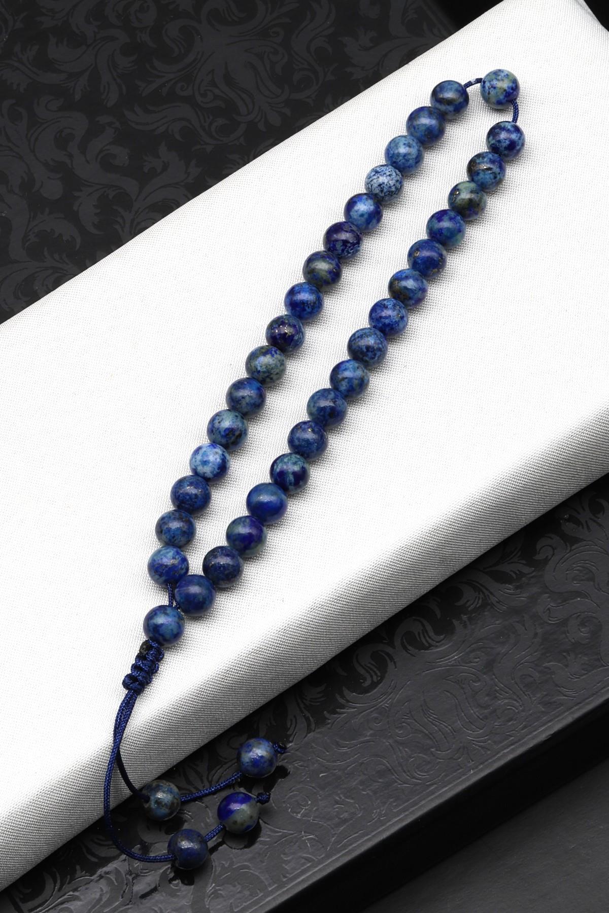 Laboratory Certified Lapis Lazuli Natural Stone Bracelet & Prayer Beads 6 mm