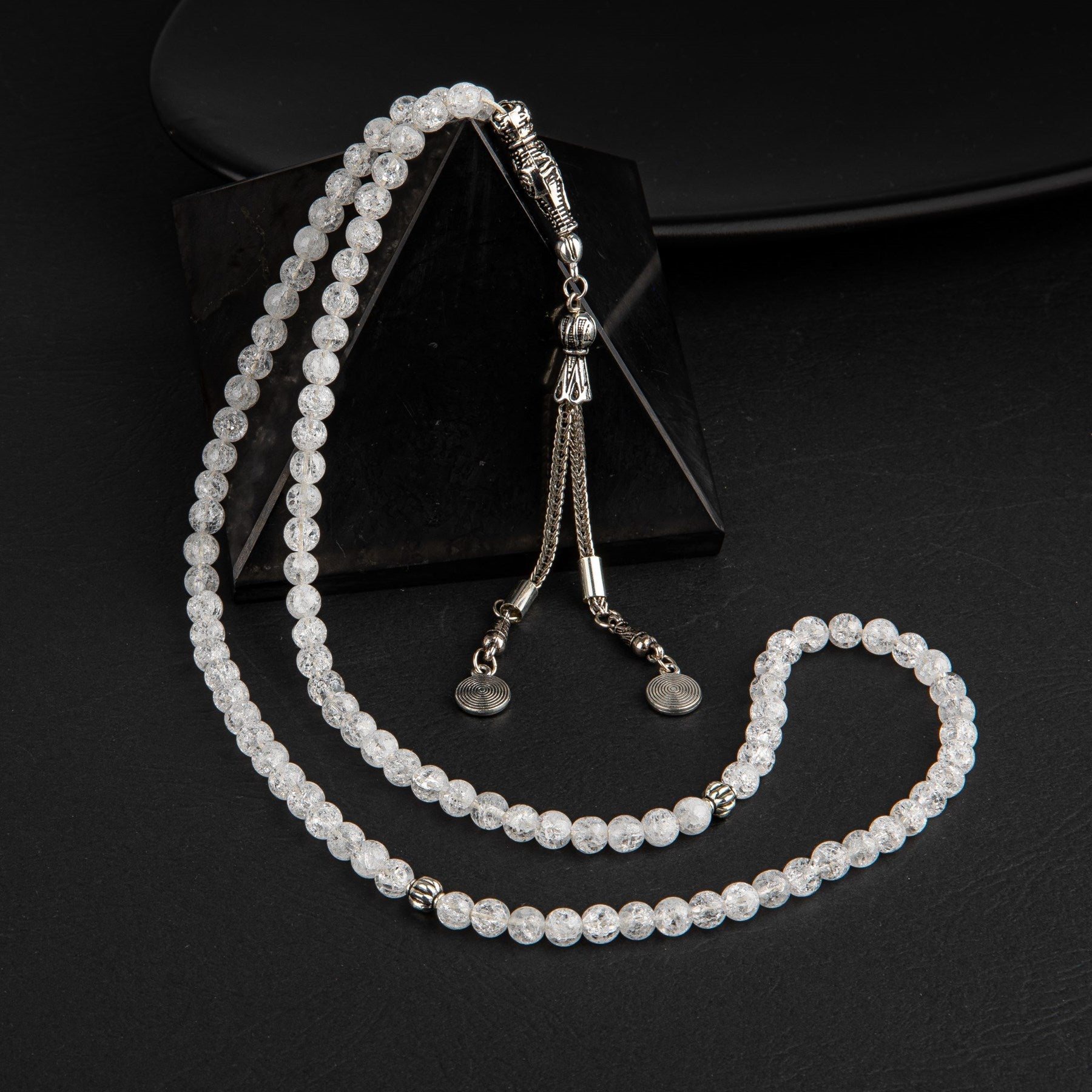 Selenite Natural Gemstone Prayer Beads 99-Bead – 6mm