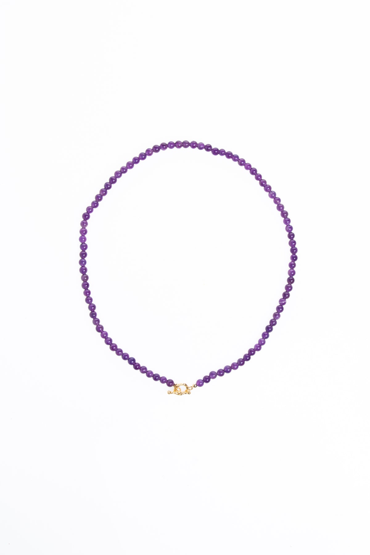 Sertifikalı Ametist Altın Kaplama Gümüş Aparat Doğal Taş Kolye