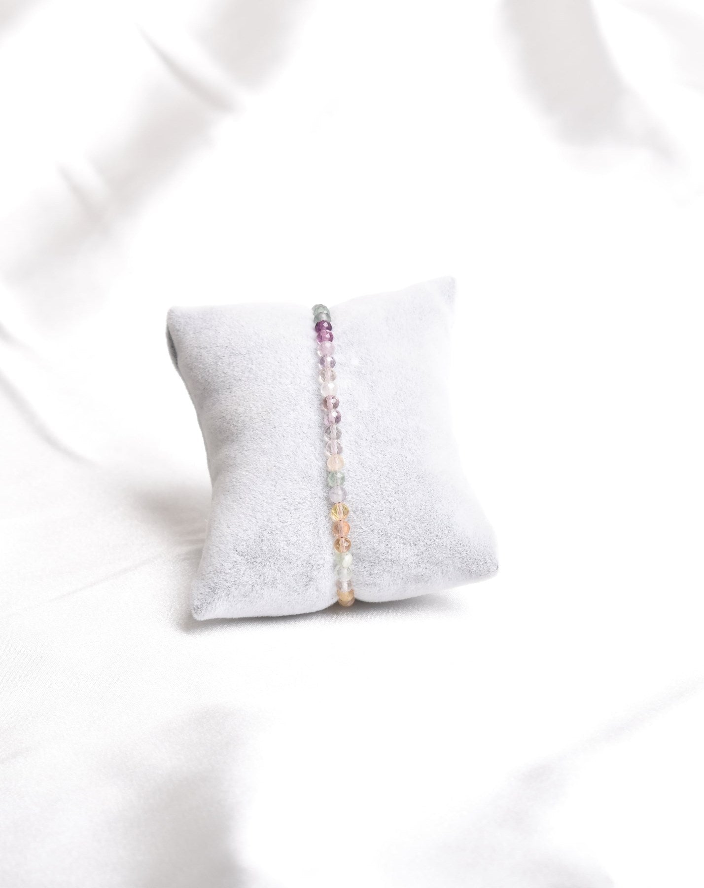 Laboratory Certified Fluorite Natural Stone Necklace & Bracelet Set 3–4 mm