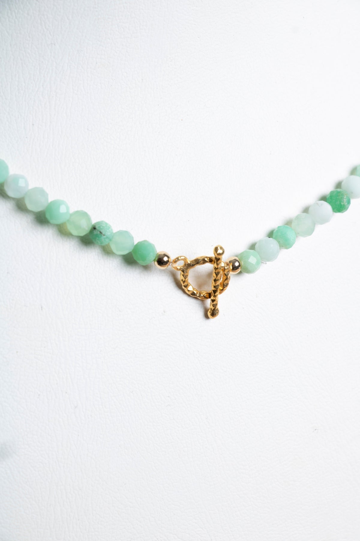 Sertifikalı Krizopras Altın Kaplama Gümüş Aparat Kolye