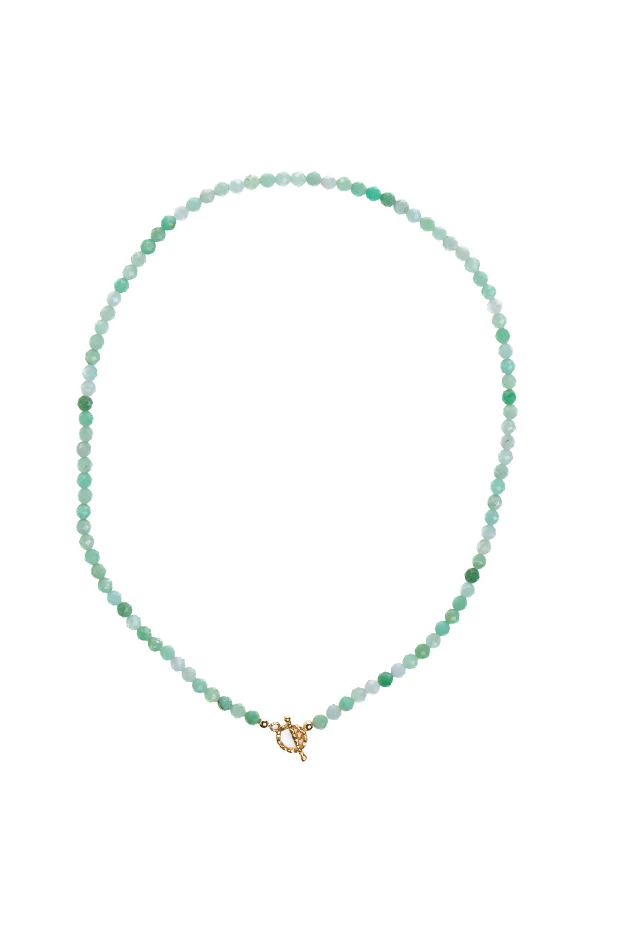 Sertifikalı Krizopras Altın Kaplama Gümüş Aparat Kolye