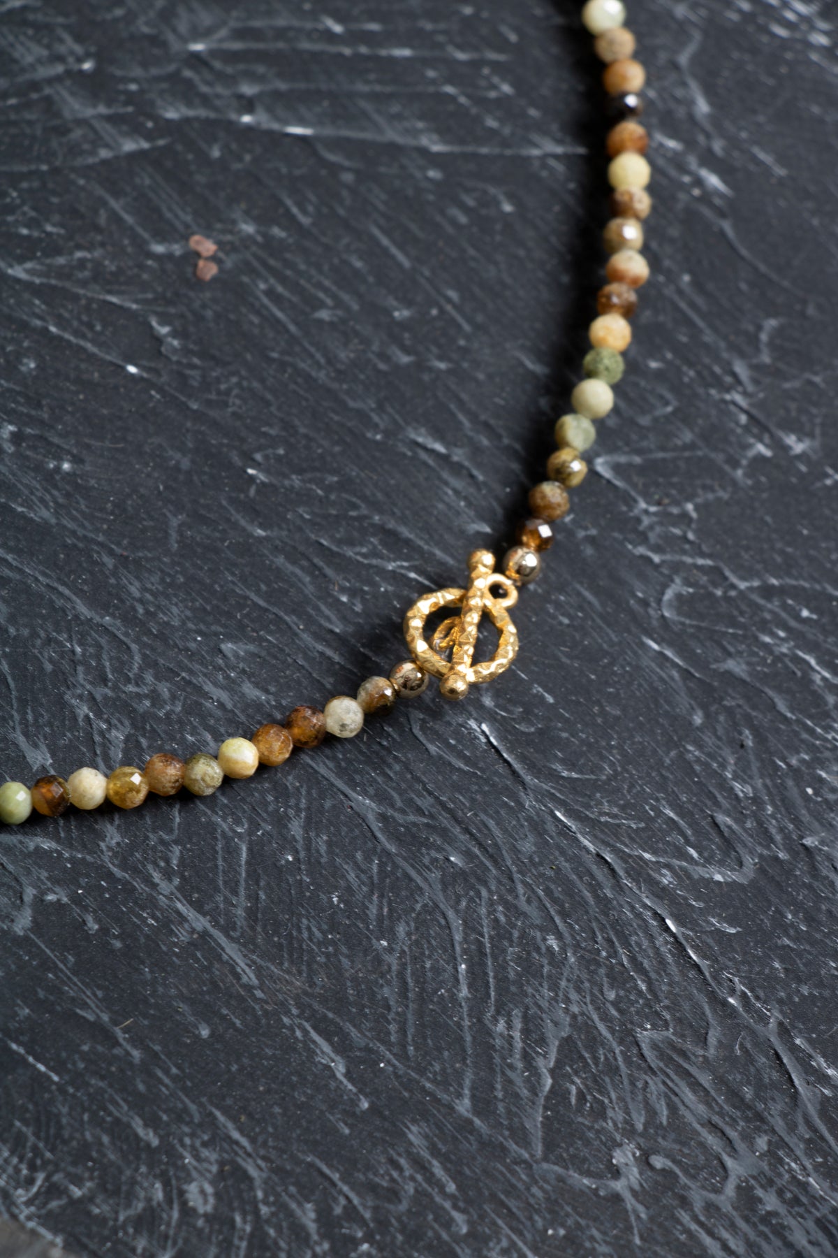 Sertifikalı Tsavorit Lal Altın Kaplama Gümüş Kapama Doğal Taş Kolye