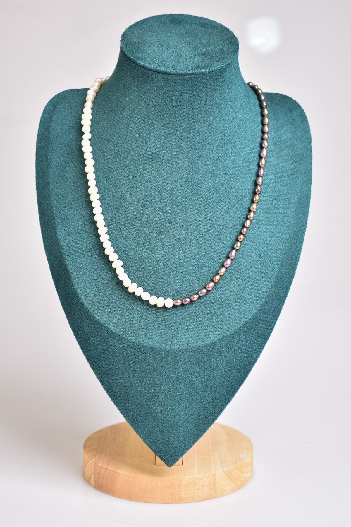 Laboratory Certified Black & White Ocean Pearl Necklace