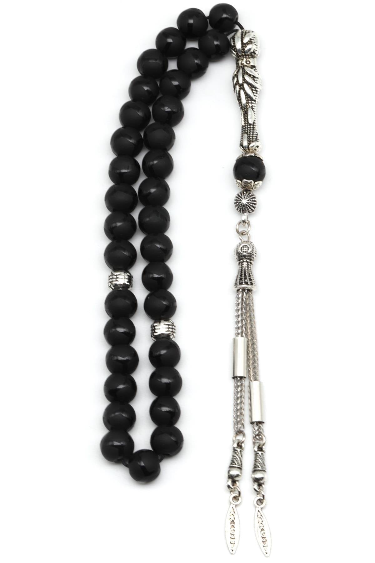 Laboratory Certified Top Desenli Obsidian Natural Gemstone Prayer Beads 8 mm