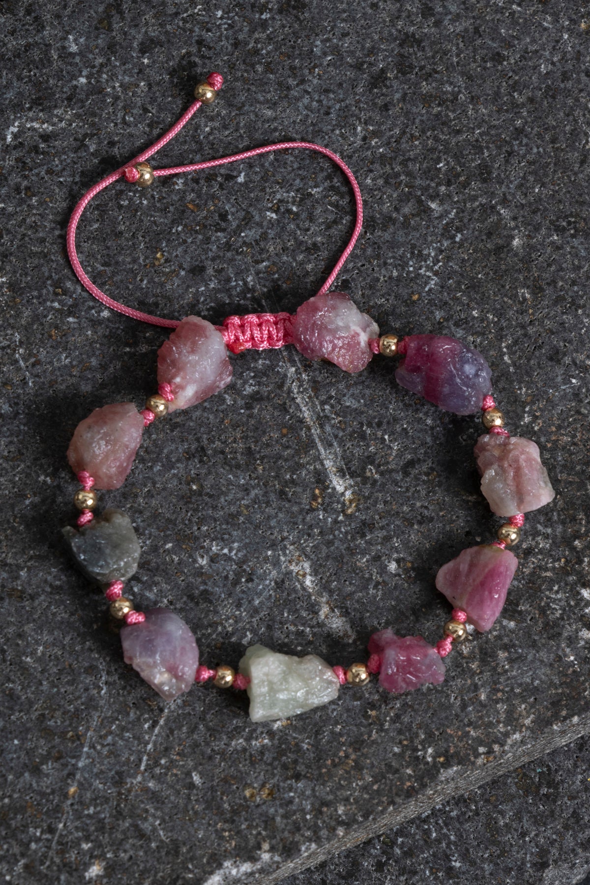 Laboratory Certified Tourmaline & Hematite Natural Stone Bracelet