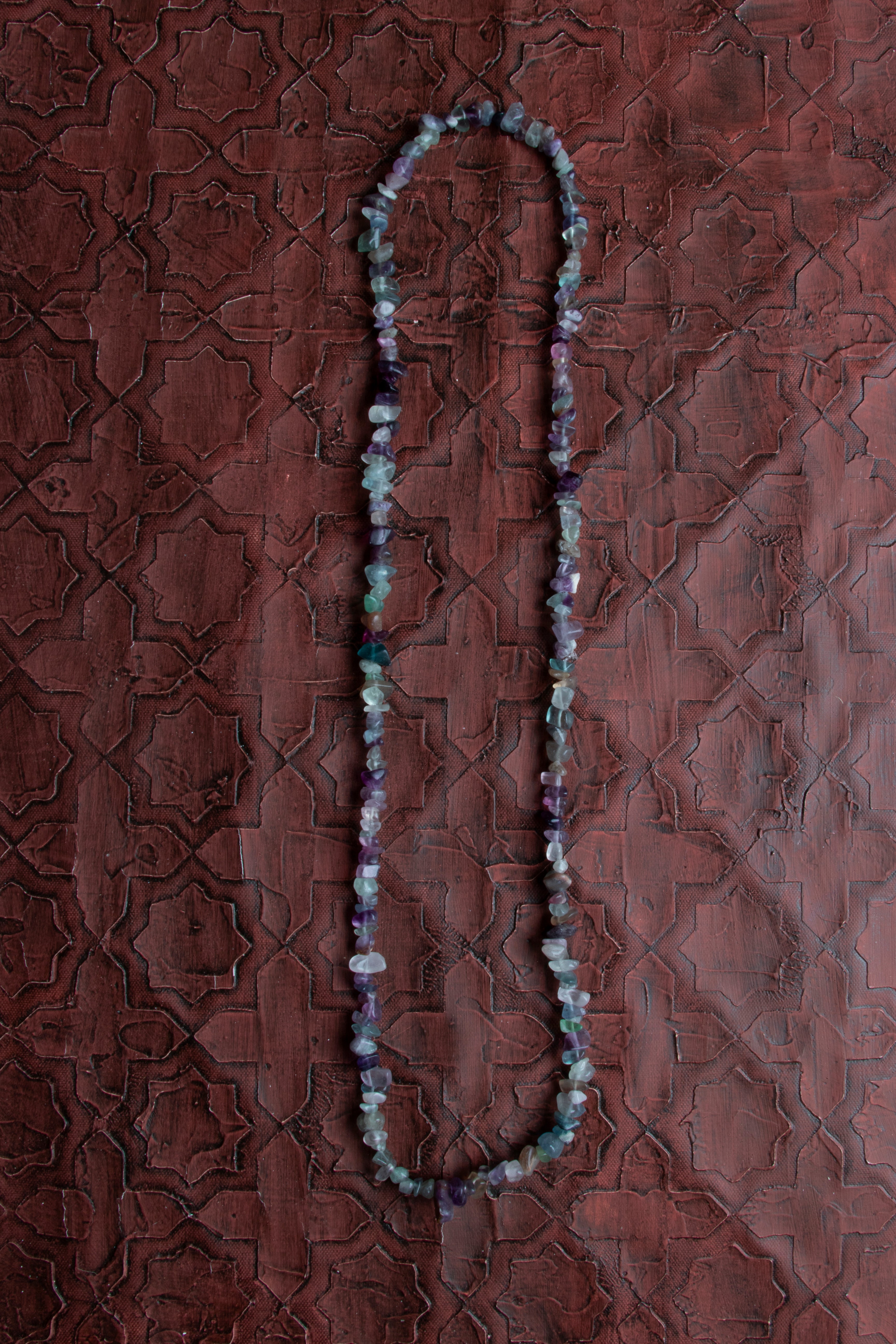 Laboratory Certified Fluorite Natural Stone 925 Sterling Silver Necklace