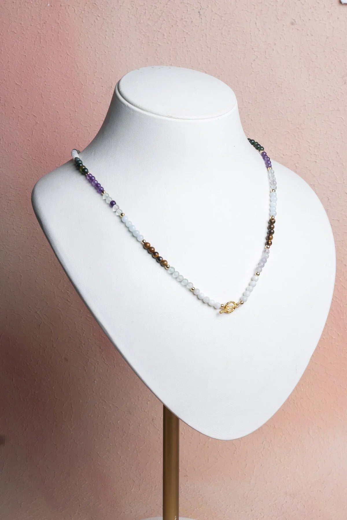 Laboratory Certified Cancer Zodiac Natural Stone Necklace