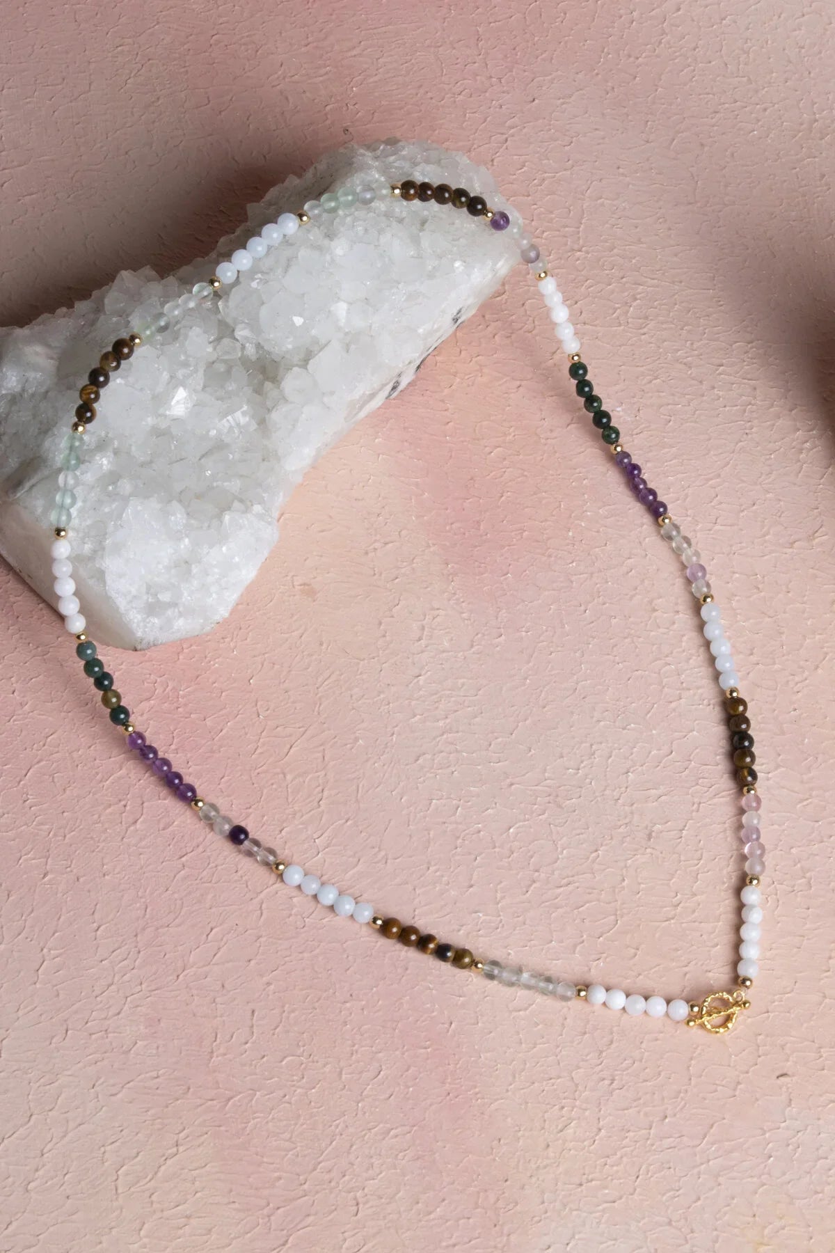 Laboratory Certified Cancer Zodiac Natural Stone Necklace