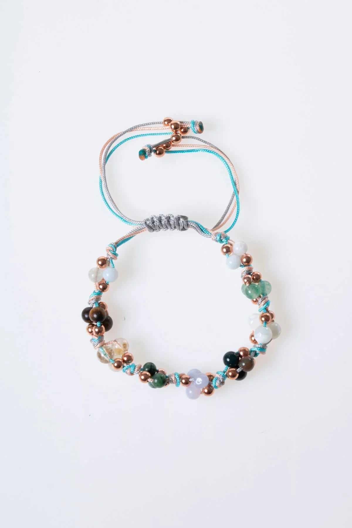 Laboratory Certified Cancer Zodiac Natural Stone Macramé Bracelet