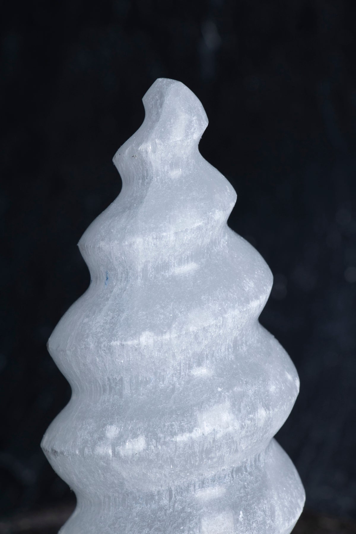 Laboratory Certified Selenite Spiral Natural Stone Decorative Object – 16 cm