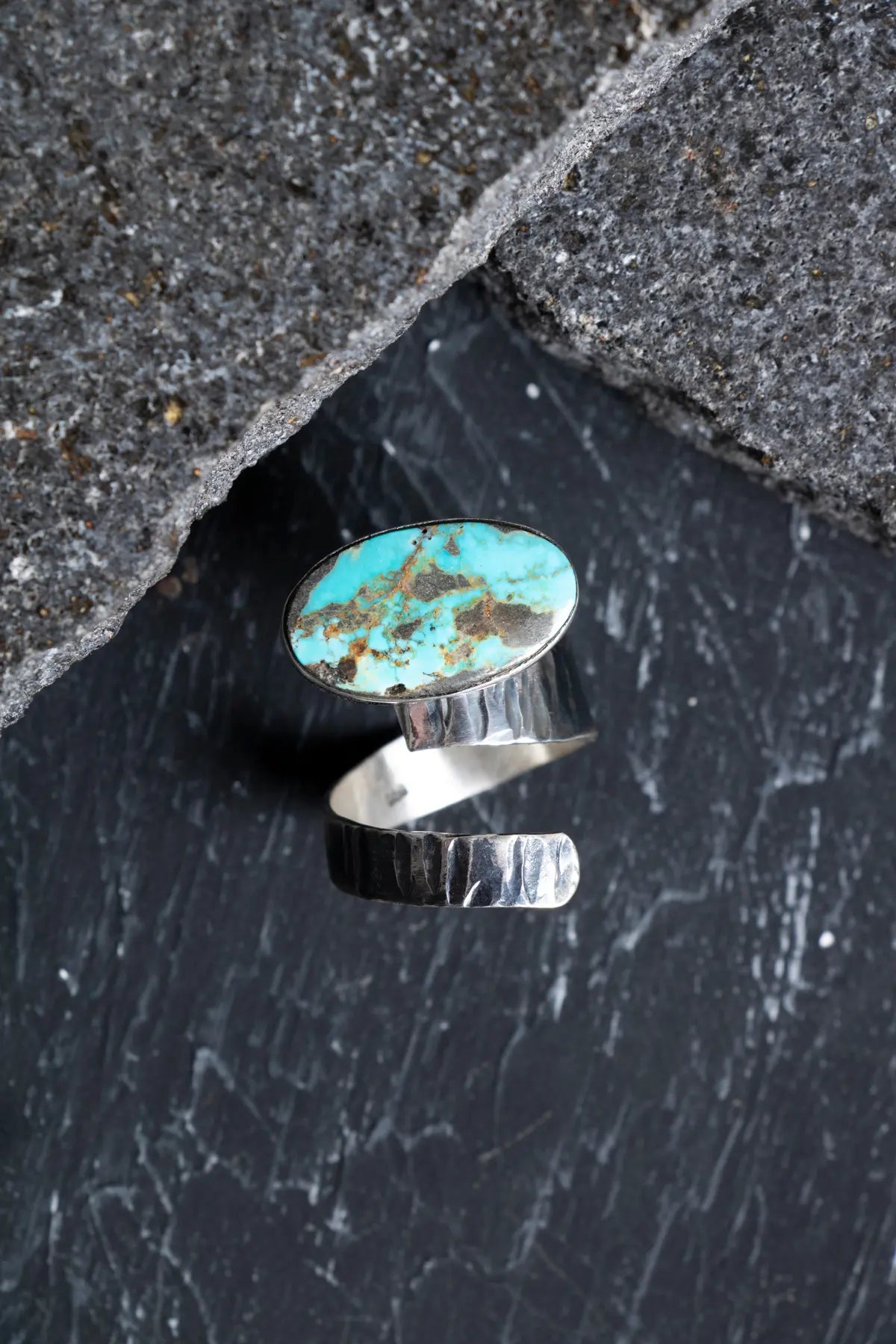 Laboratory Certified Turquoise Natural Stone 925 Sterling Silver Ring (Women)