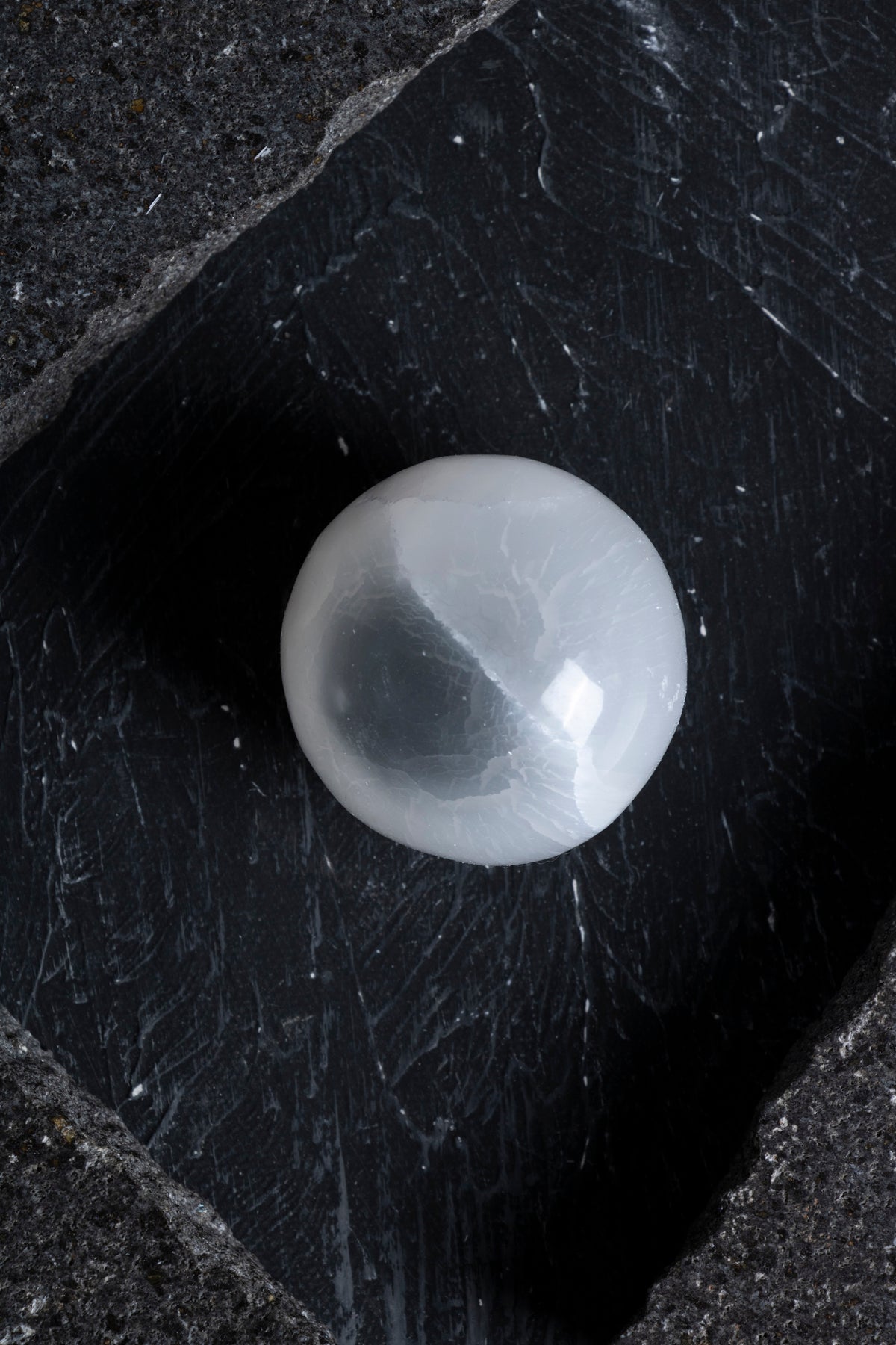 Laboratory Certified Selenite Natural Stone Sphere