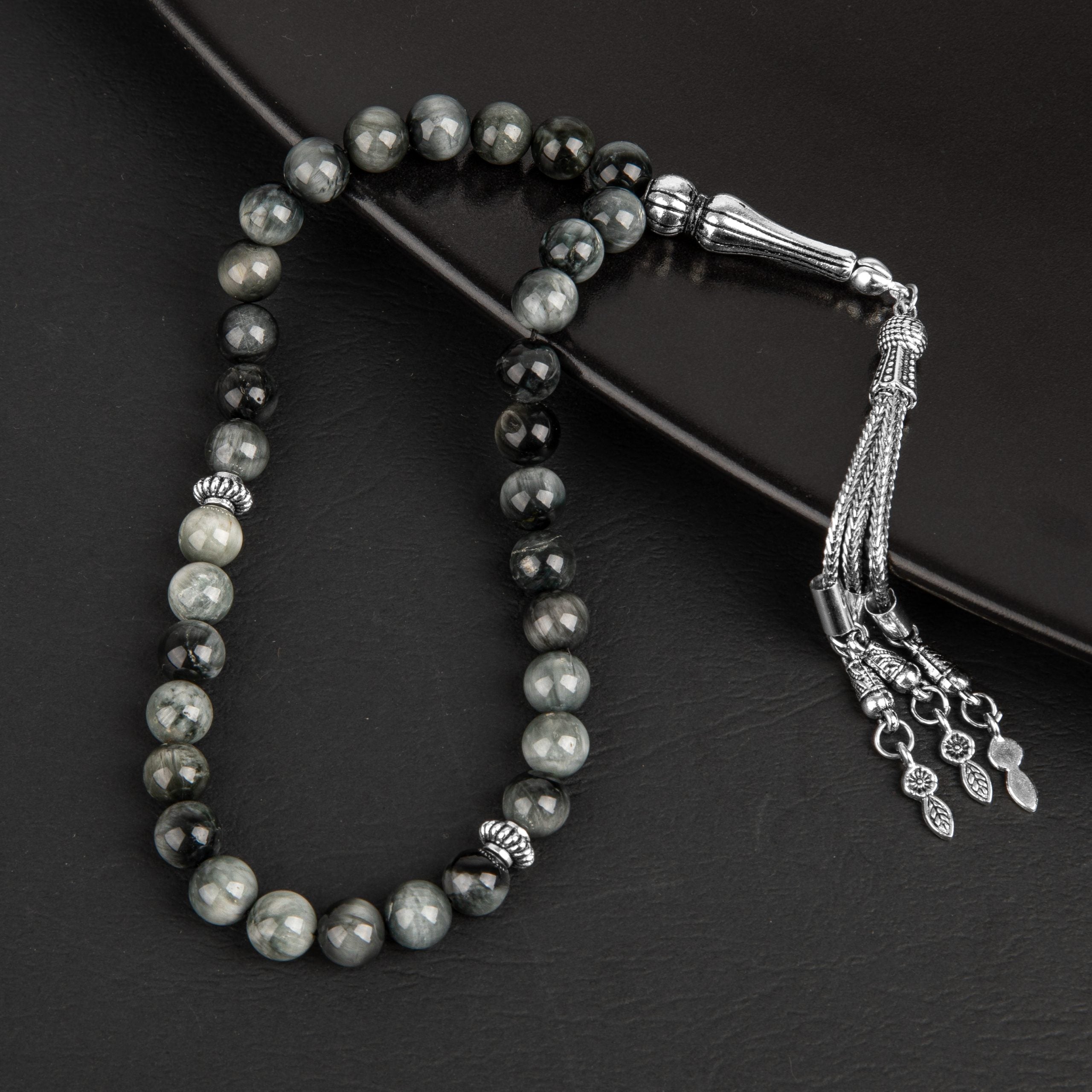 Cat's Eye Natural Gemstone Prayer Beads 33-Bead – 8 mm
