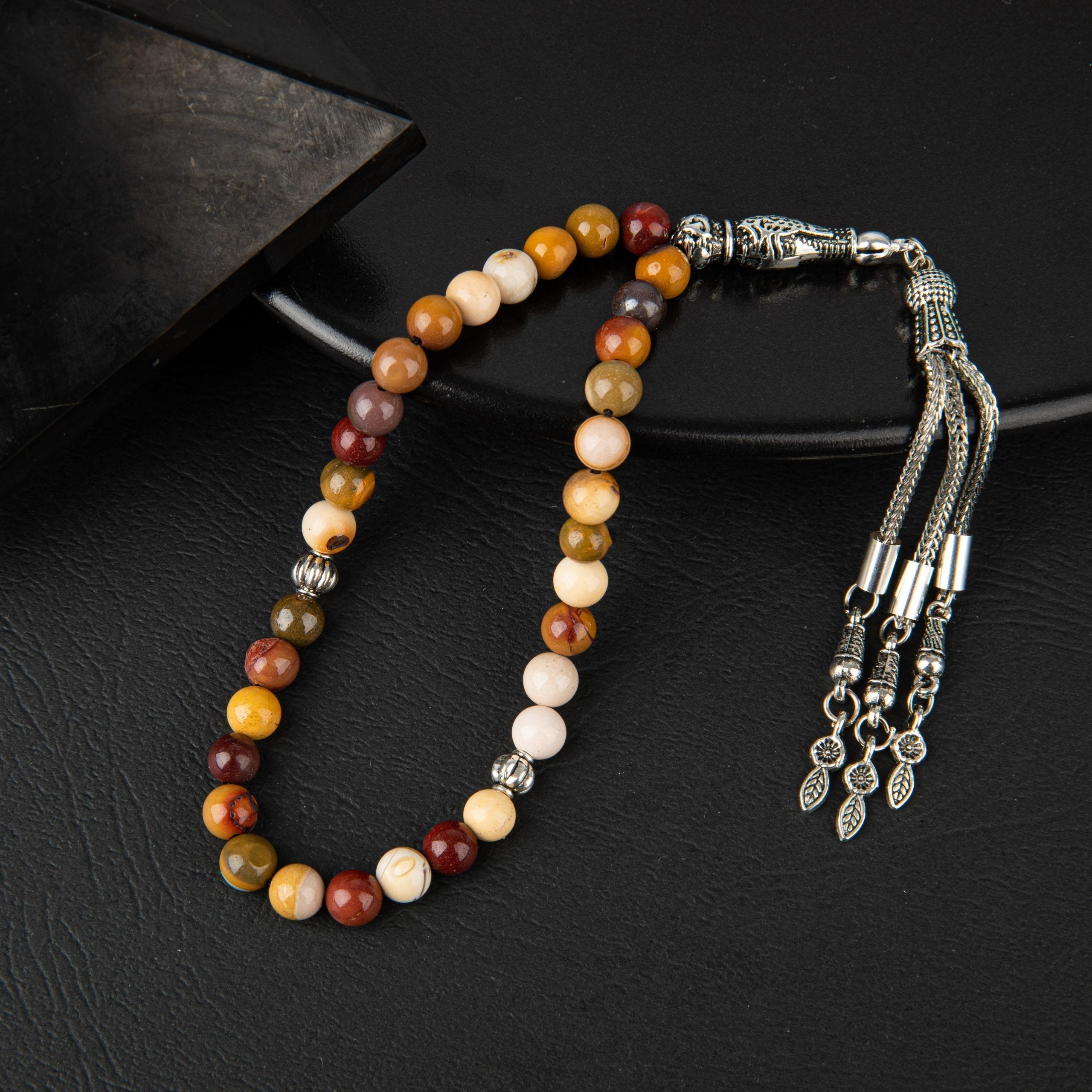 Yellow Jasper Natural Gemstone Prayer Beads 33-Bead – 6mm Handcrafted