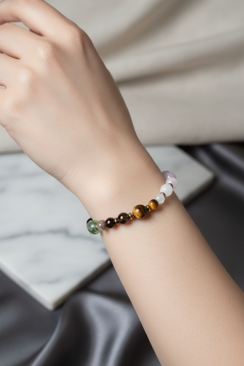 Laboratory Certified Capricorn Zodiac Natural Stone Bracelet