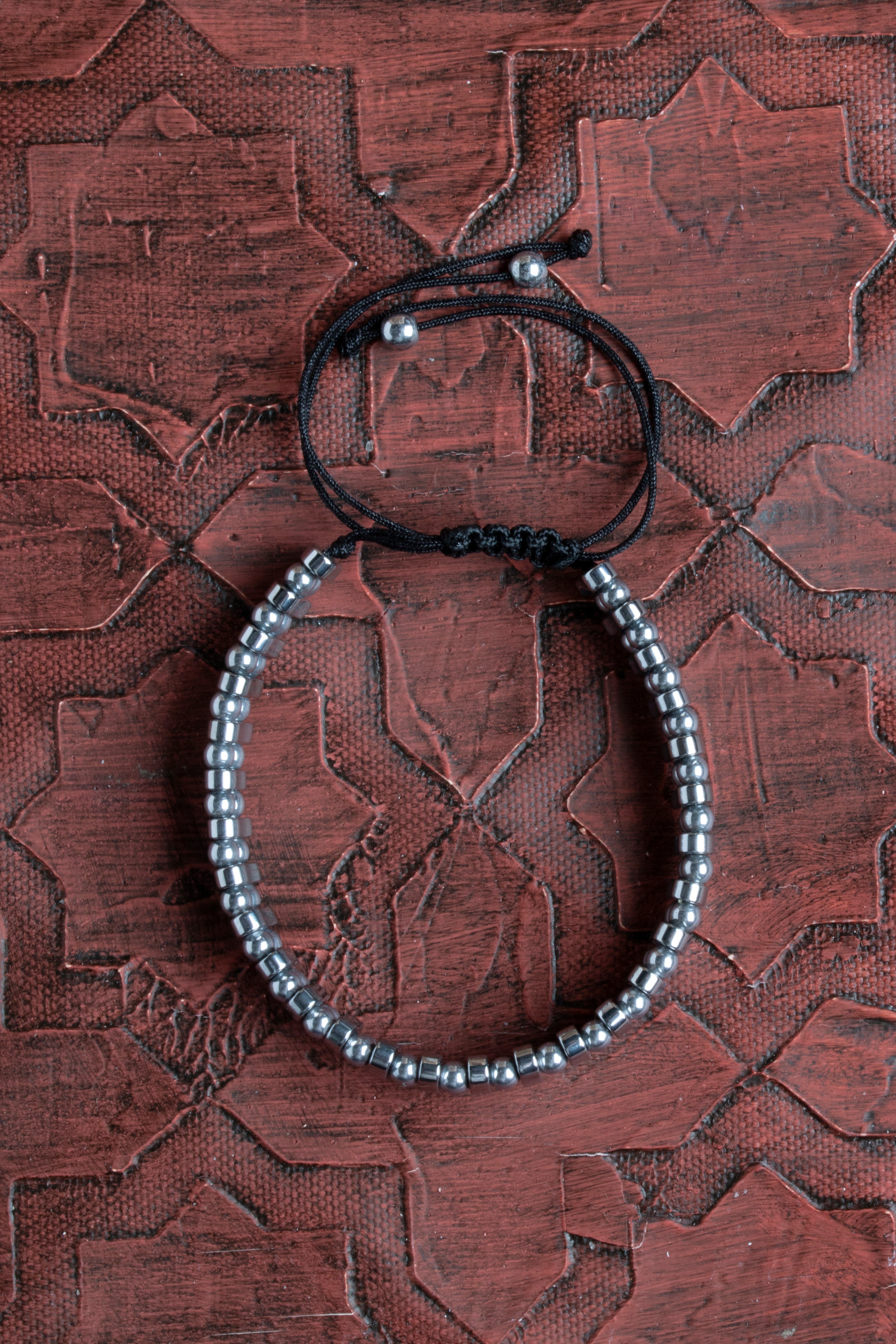 Laboratory Certified Hematite Natural Stone Bracelet