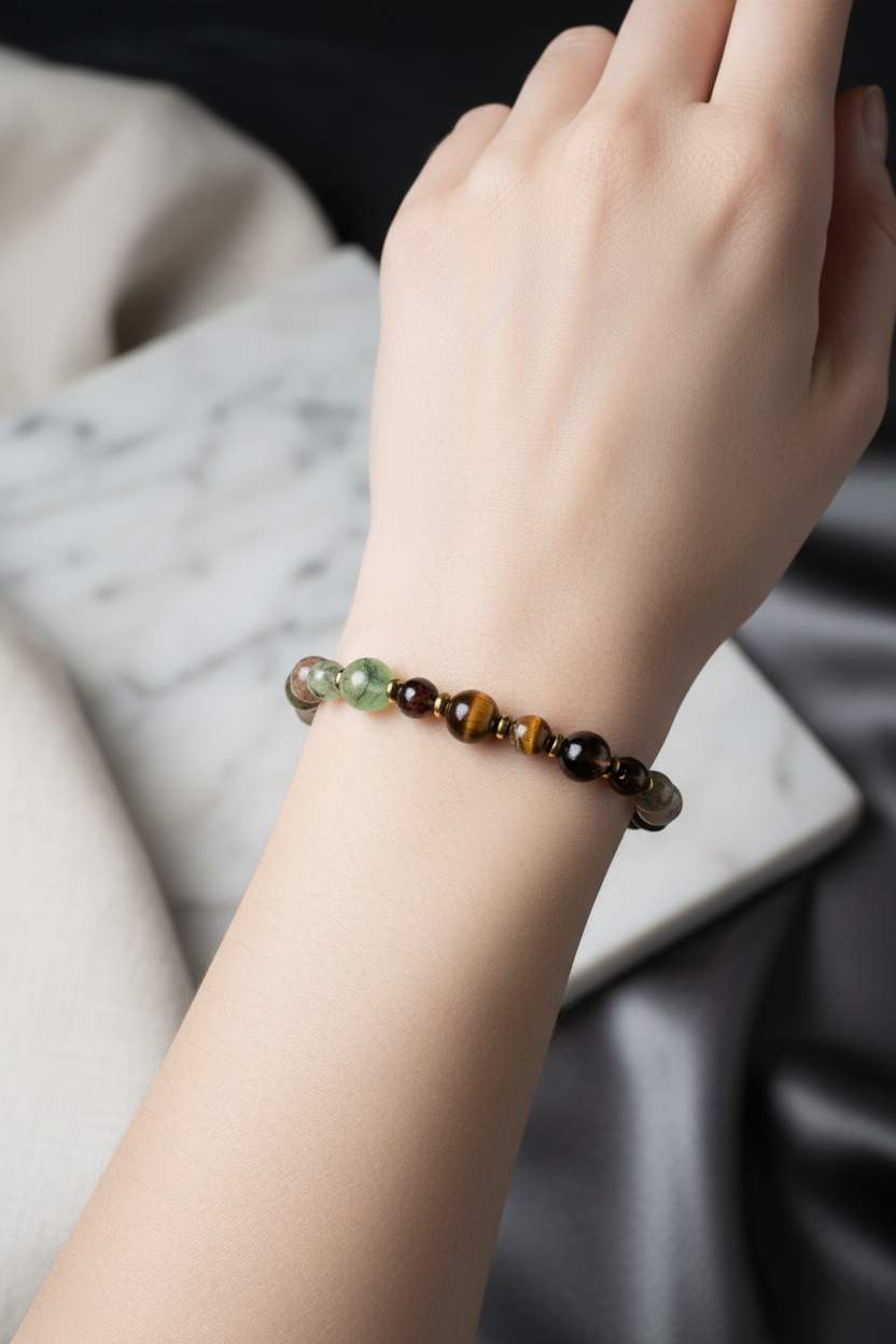 Laboratory Certified Capricorn Zodiac Natural Stone Bracelet