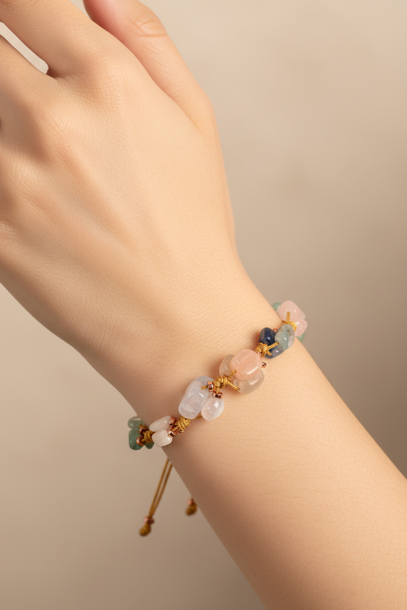 Laboratory Certified Aries Zodiac Natural Stone Bracelet