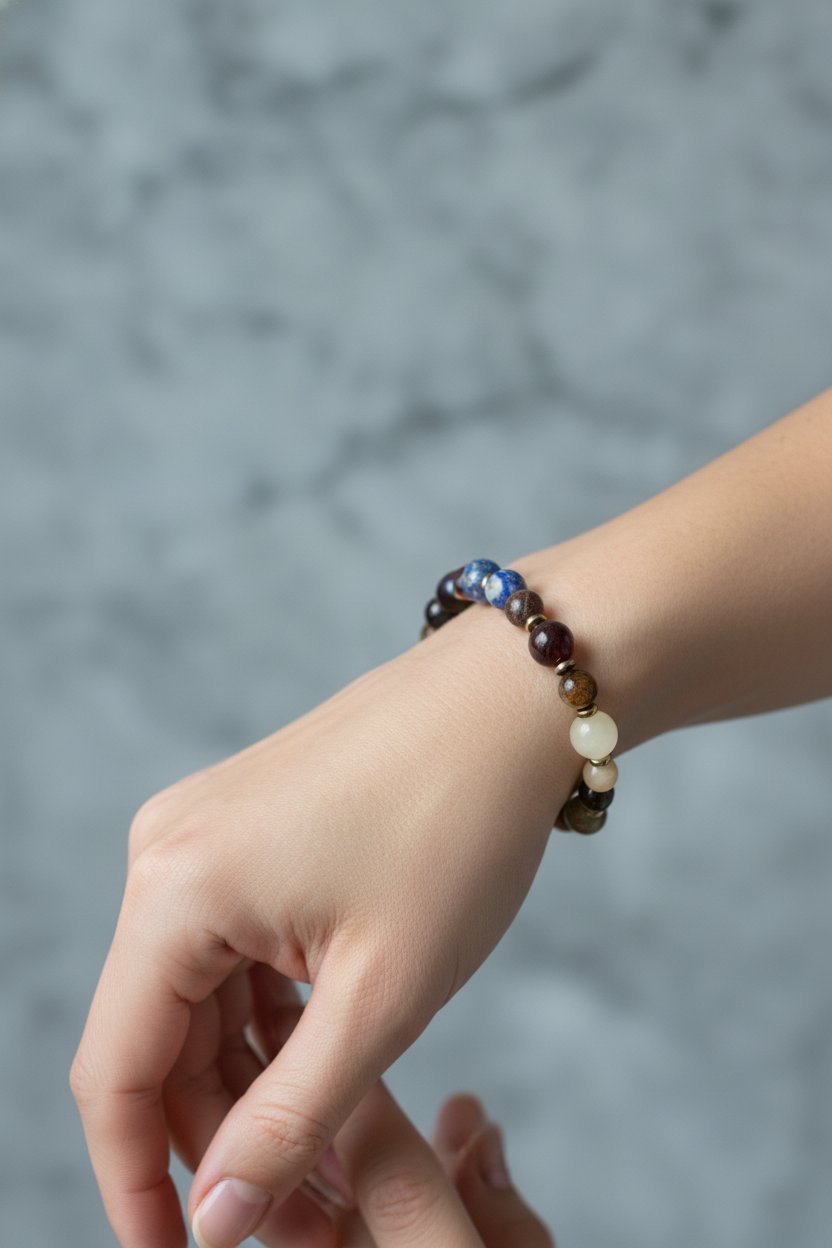 Laboratory Certified Leo Zodiac Natural Stone Bracelet