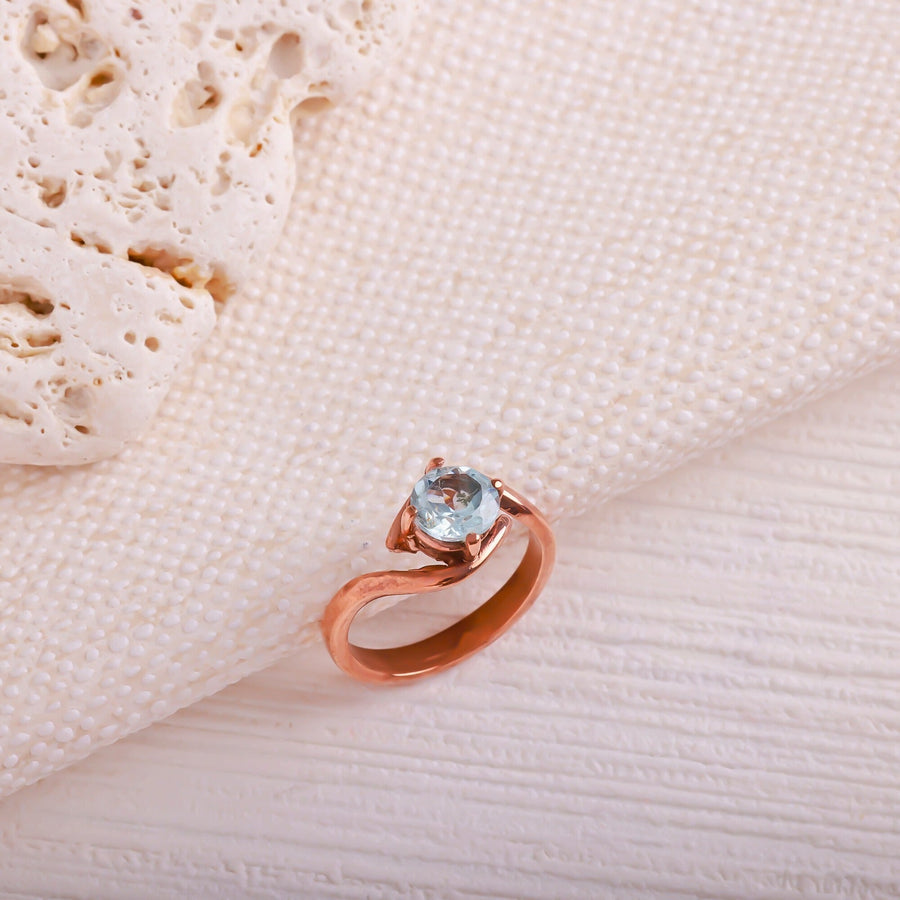 Laboratory Certified Topaz Natural Stone 925 Sterling Silver Ring