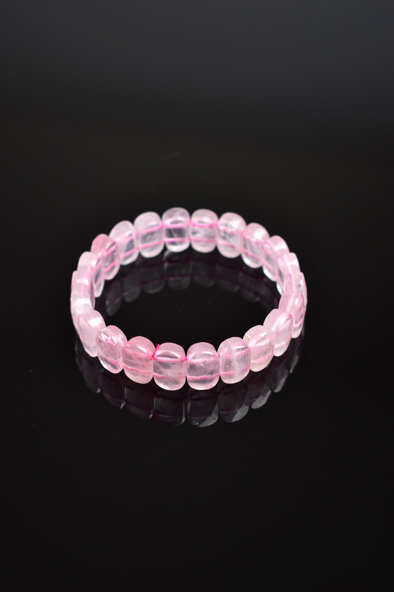 Pink Quartz Natural Stone Bracelet