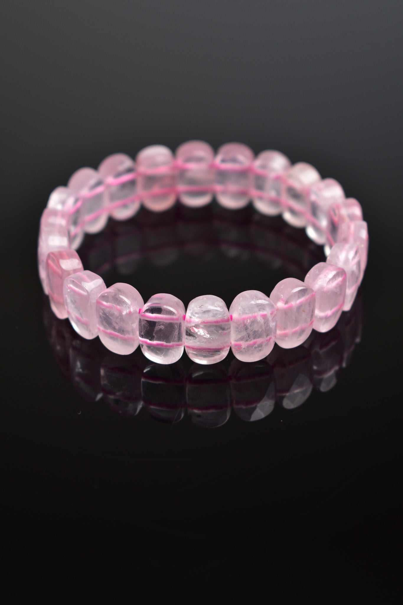 Pink Quartz Natural Stone Bracelet