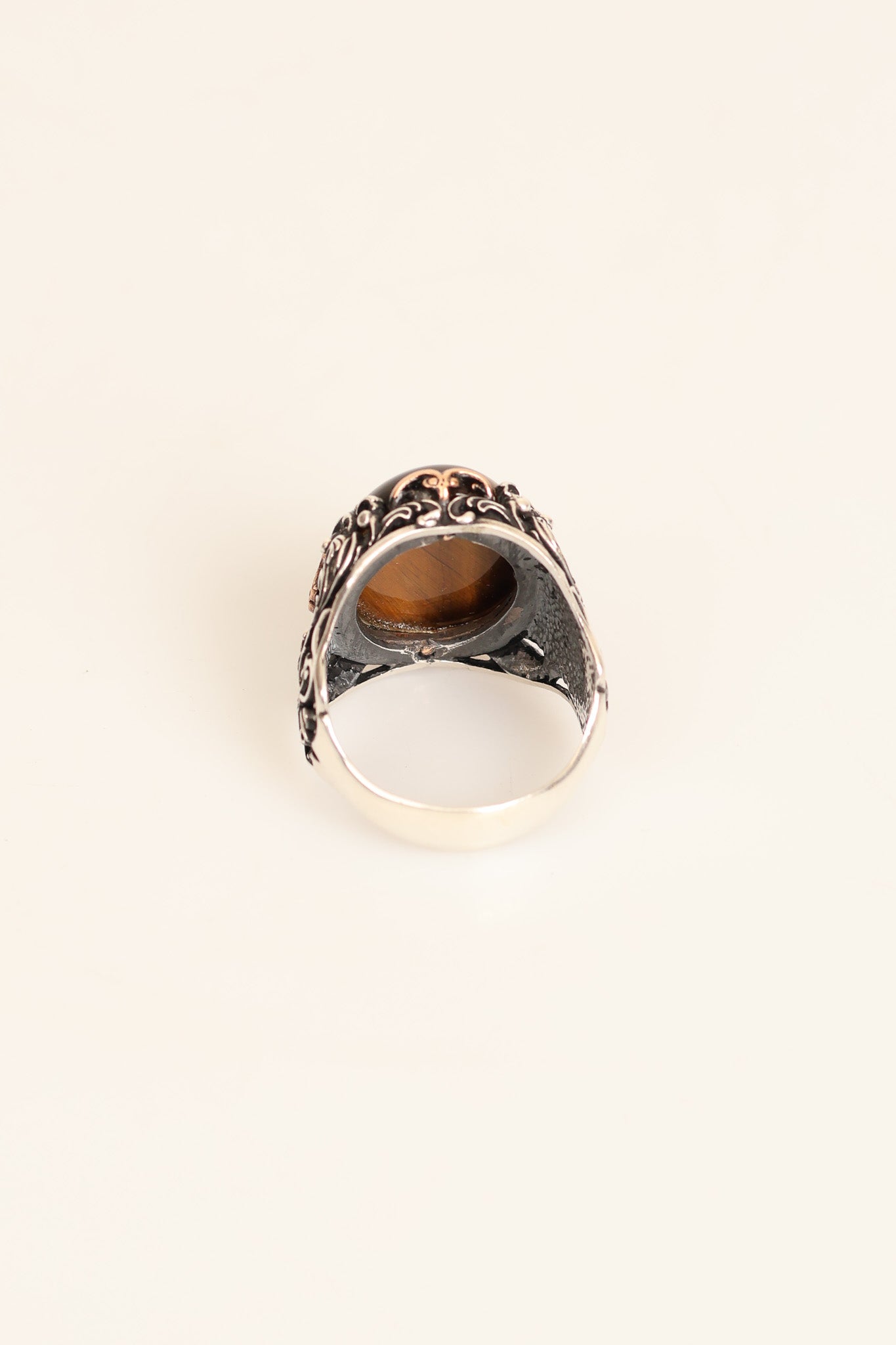 Laboratory Certified Natural Tiger’s Eye 925 Sterling Silver Ring