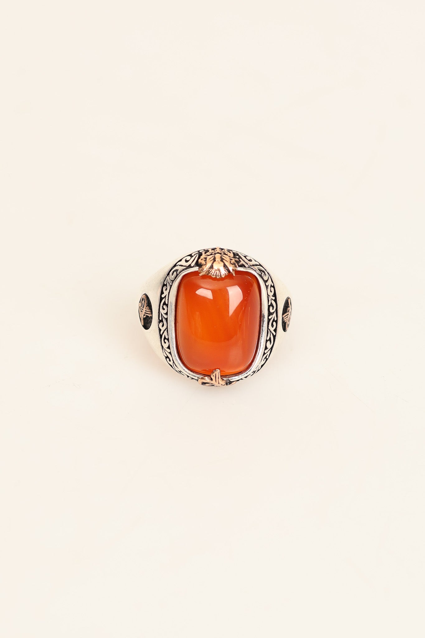 Laboratory Certified Natural Agate 925 Sterling Silver Ring