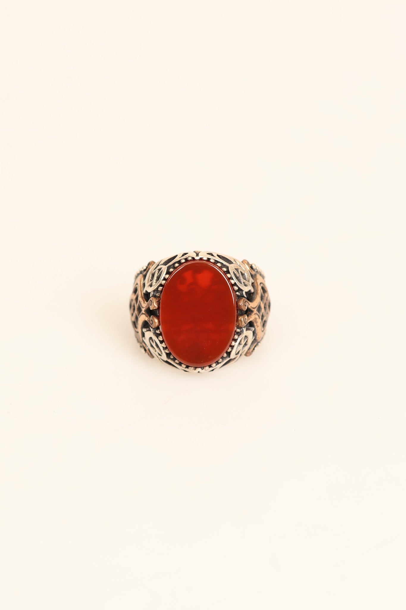 Laboratory Certified Natural Agate 925 Sterling Silver Ring