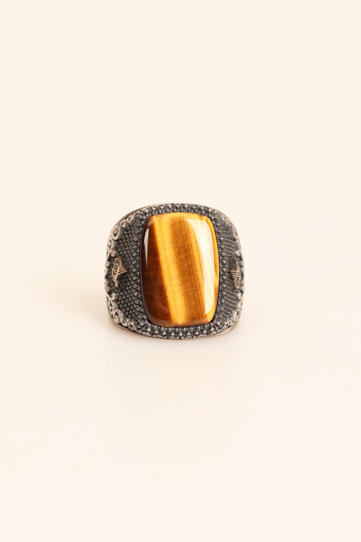 Laboratory Certified Natural Tiger’s Eye 925 Sterling Silver Ring