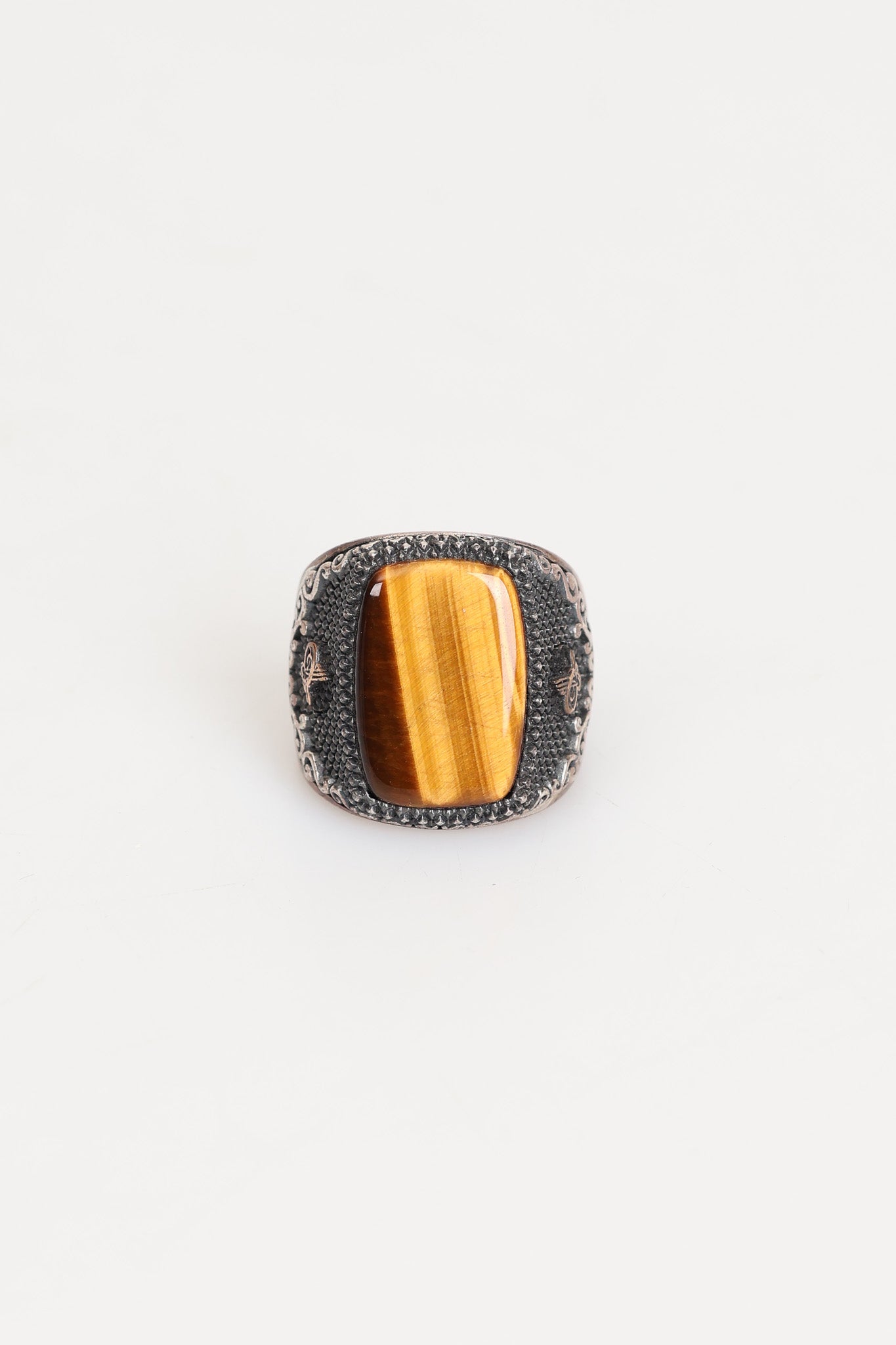 Laboratory Certified Natural Tiger’s Eye 925 Sterling Silver Ring