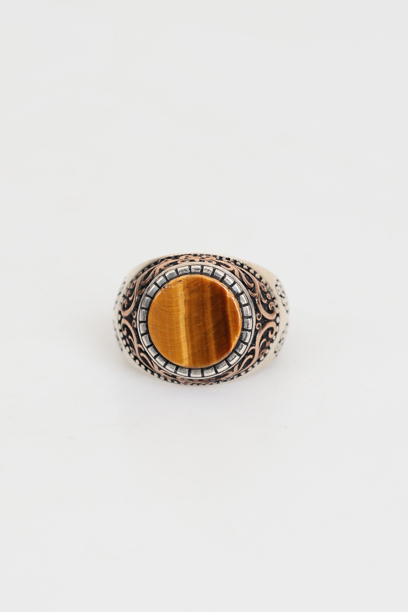 Laboratory Certified Natural Tiger’s Eye 925 Sterling Silver Ring