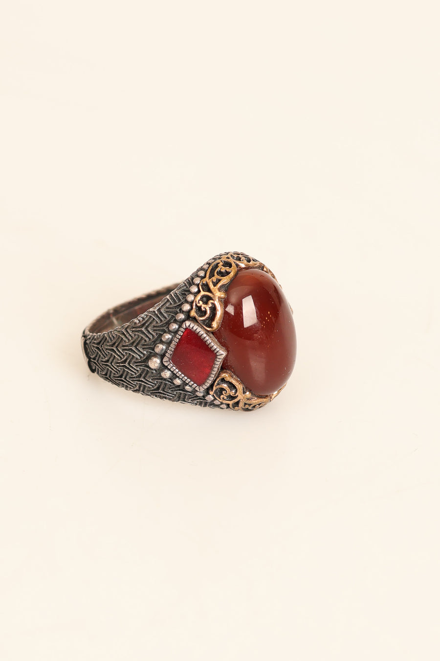 Laboratory Certified Natural Agate 925 Sterling Silver Ring