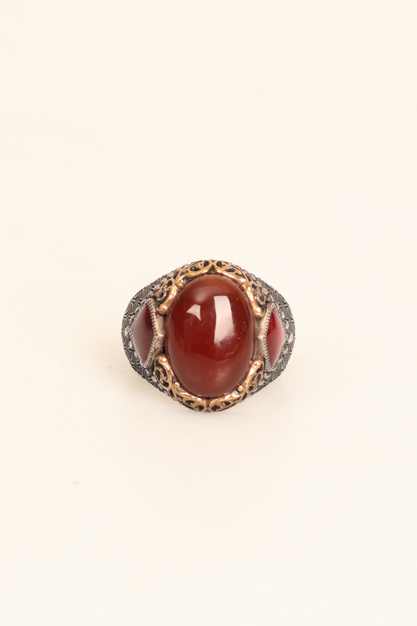 Laboratory Certified Natural Agate 925 Sterling Silver Ring