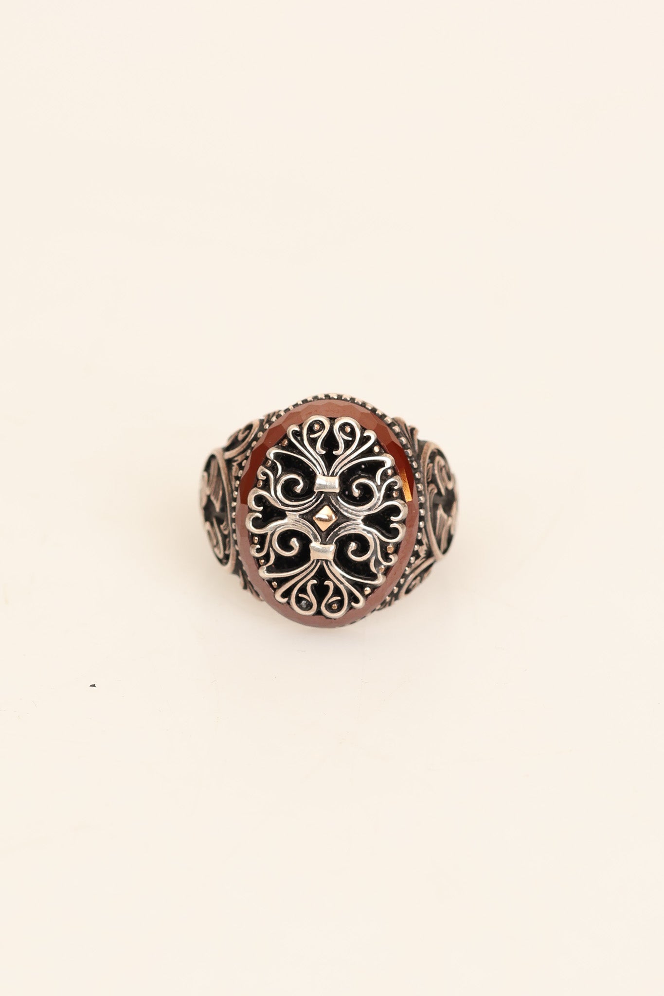 Laboratory Certified Natural Agate 925 Sterling Silver Ring