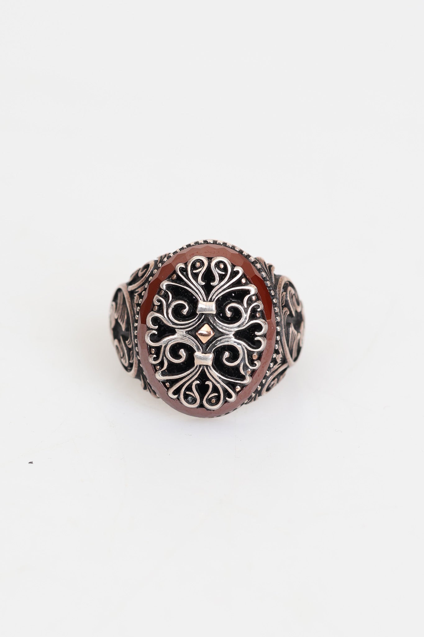 Laboratory Certified Natural Agate 925 Sterling Silver Ring