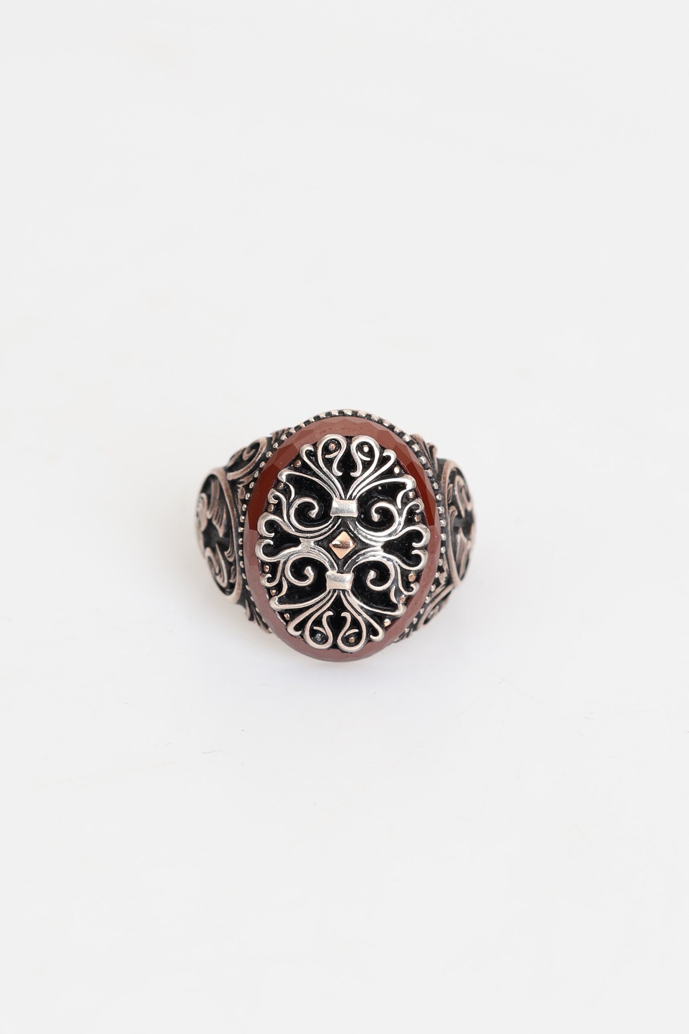 Laboratory Certified Natural Agate 925 Sterling Silver Ring