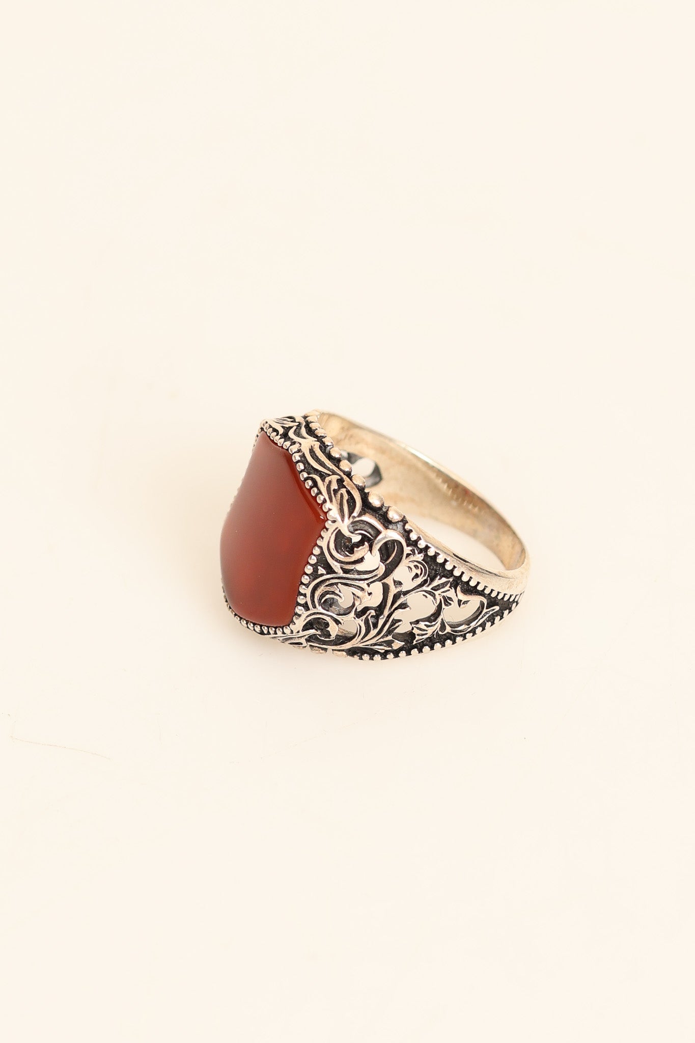Laboratory Certified Natural Agate 925 Sterling Silver Ring