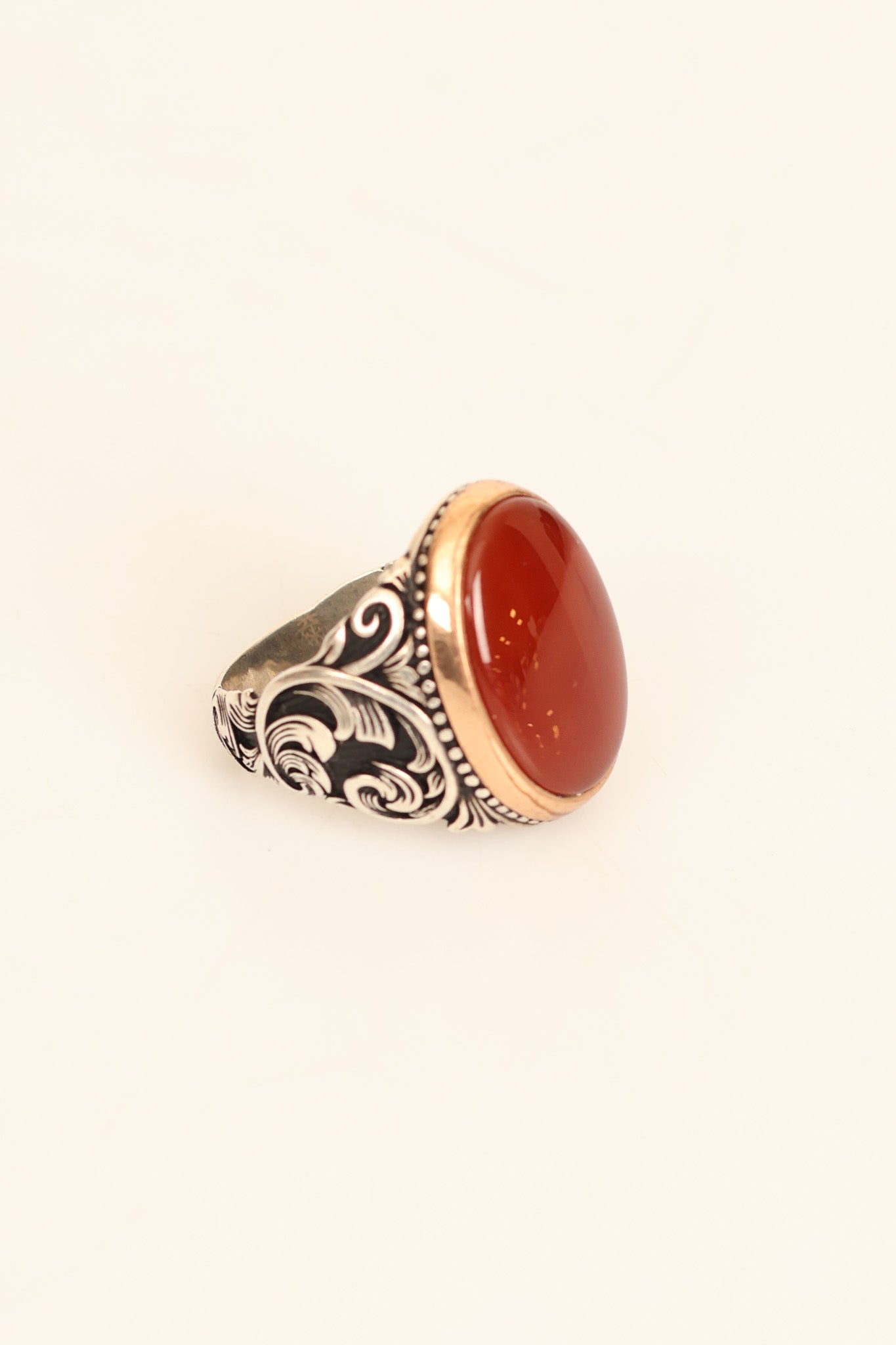 Laboratory Certified Natural Agate 925 Sterling Silver Ring