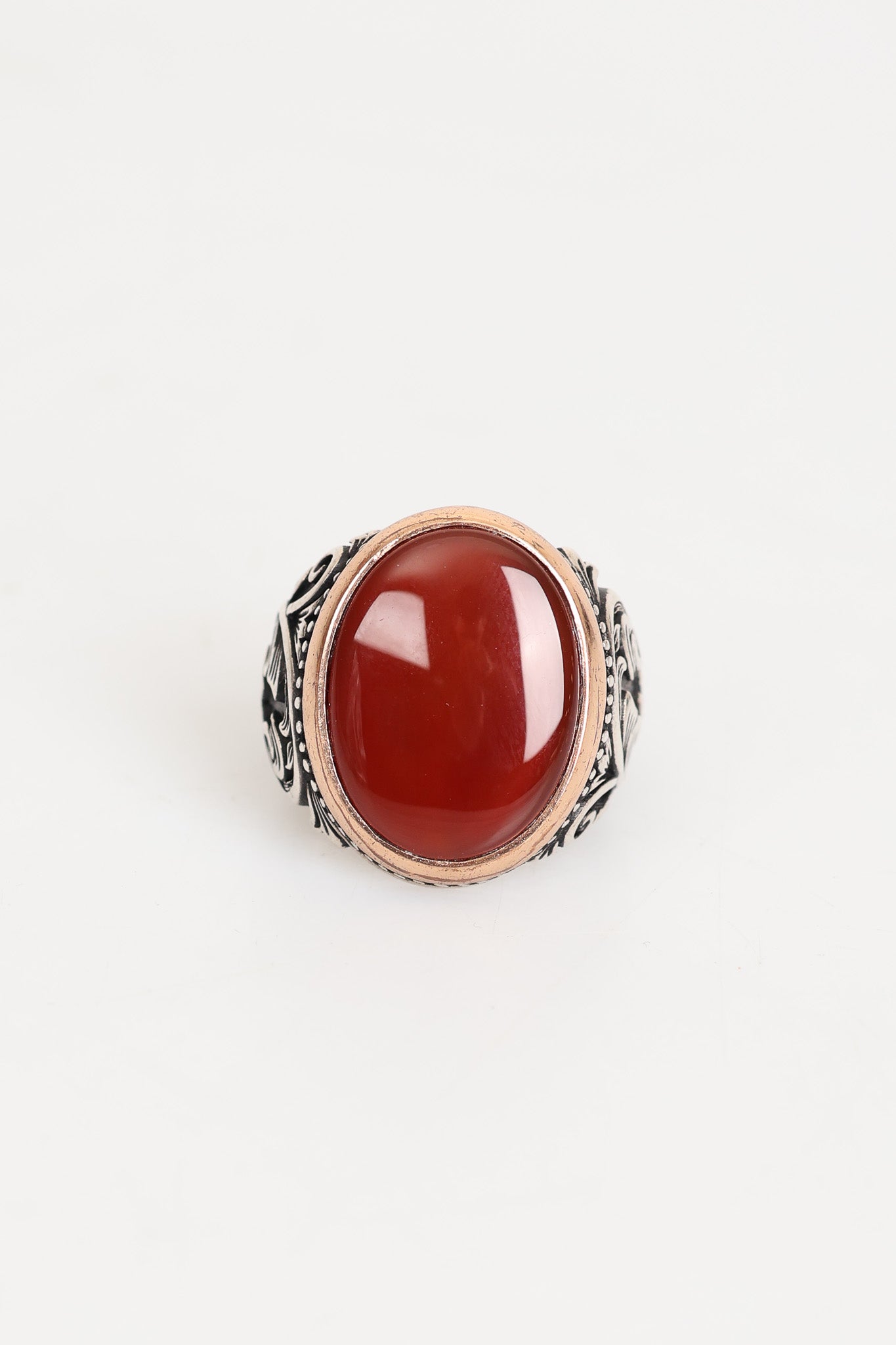 Laboratory Certified Natural Agate 925 Sterling Silver Ring