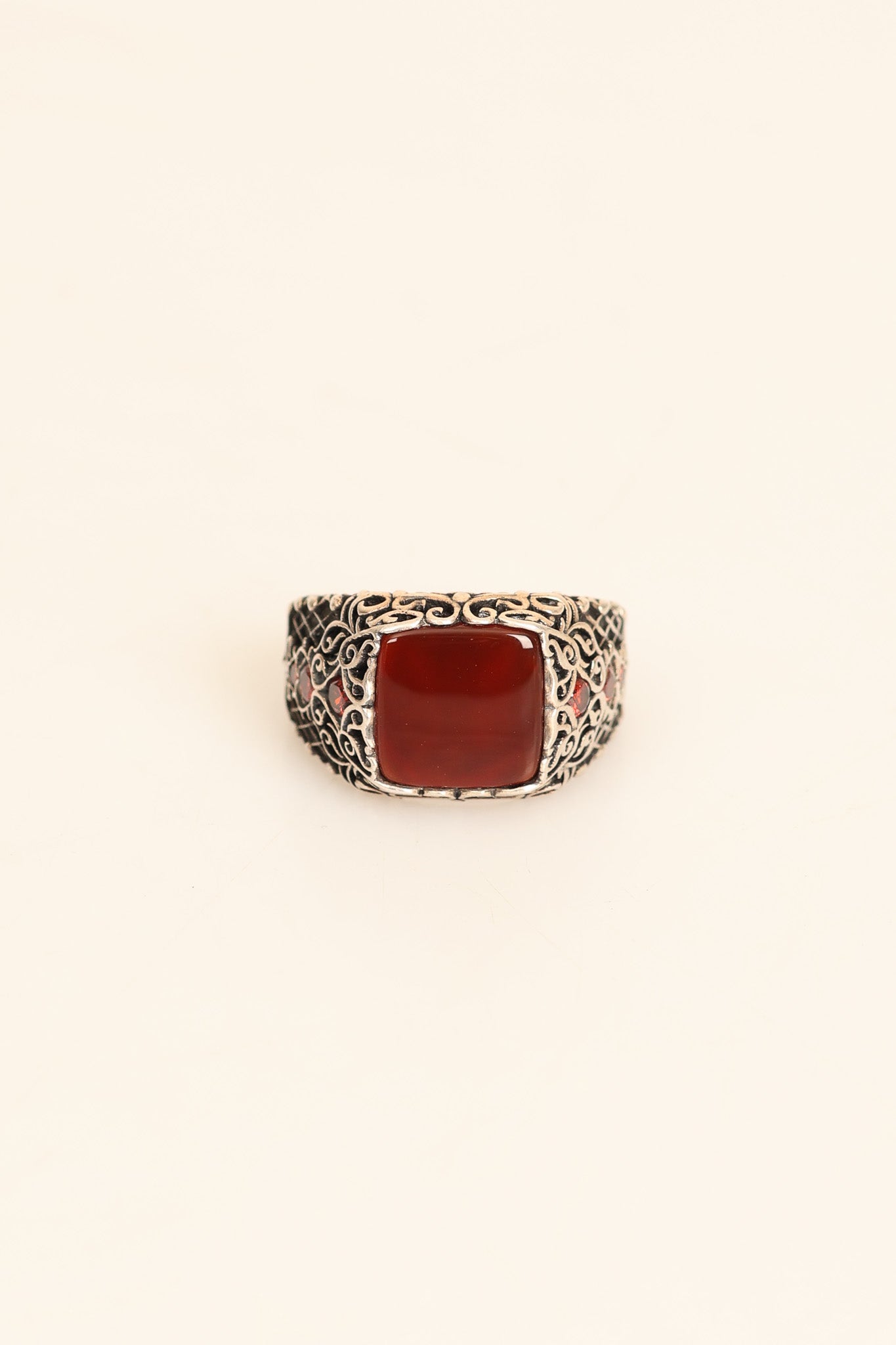 Laboratory Certified Natural Agate 925 Sterling Silver Ring