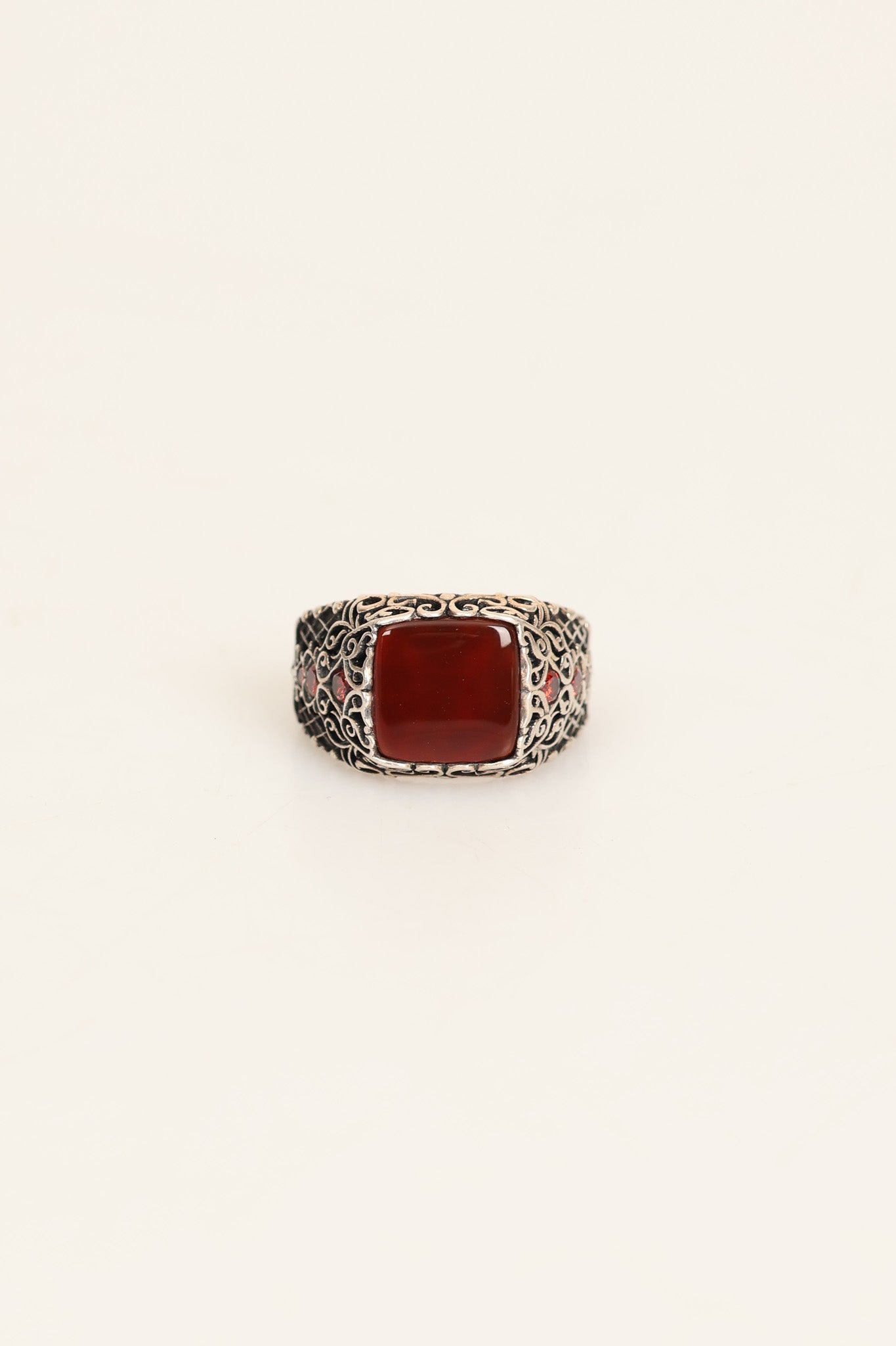 Laboratory Certified Natural Agate 925 Sterling Silver Ring