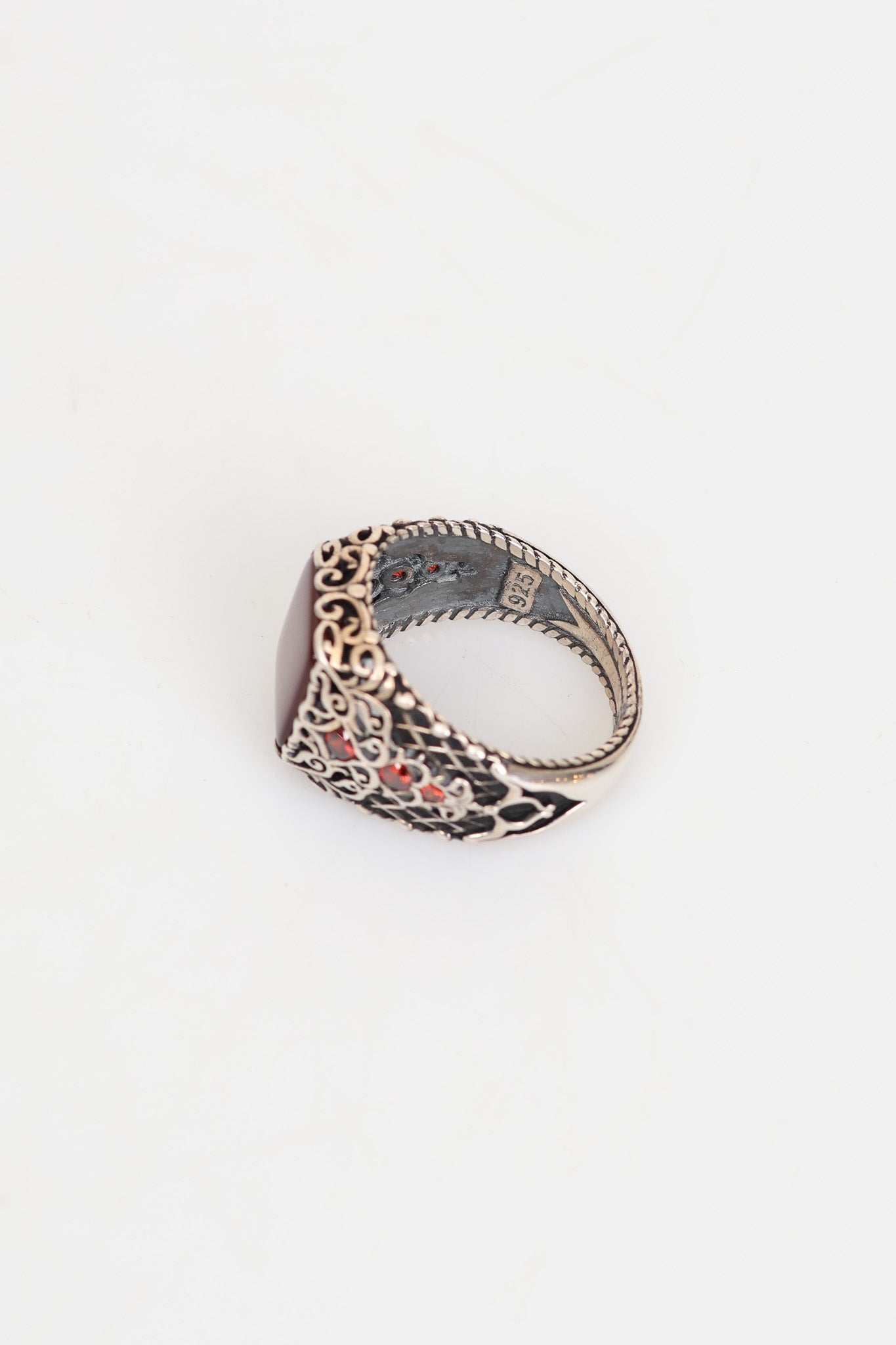 Laboratory Certified Natural Agate 925 Sterling Silver Ring