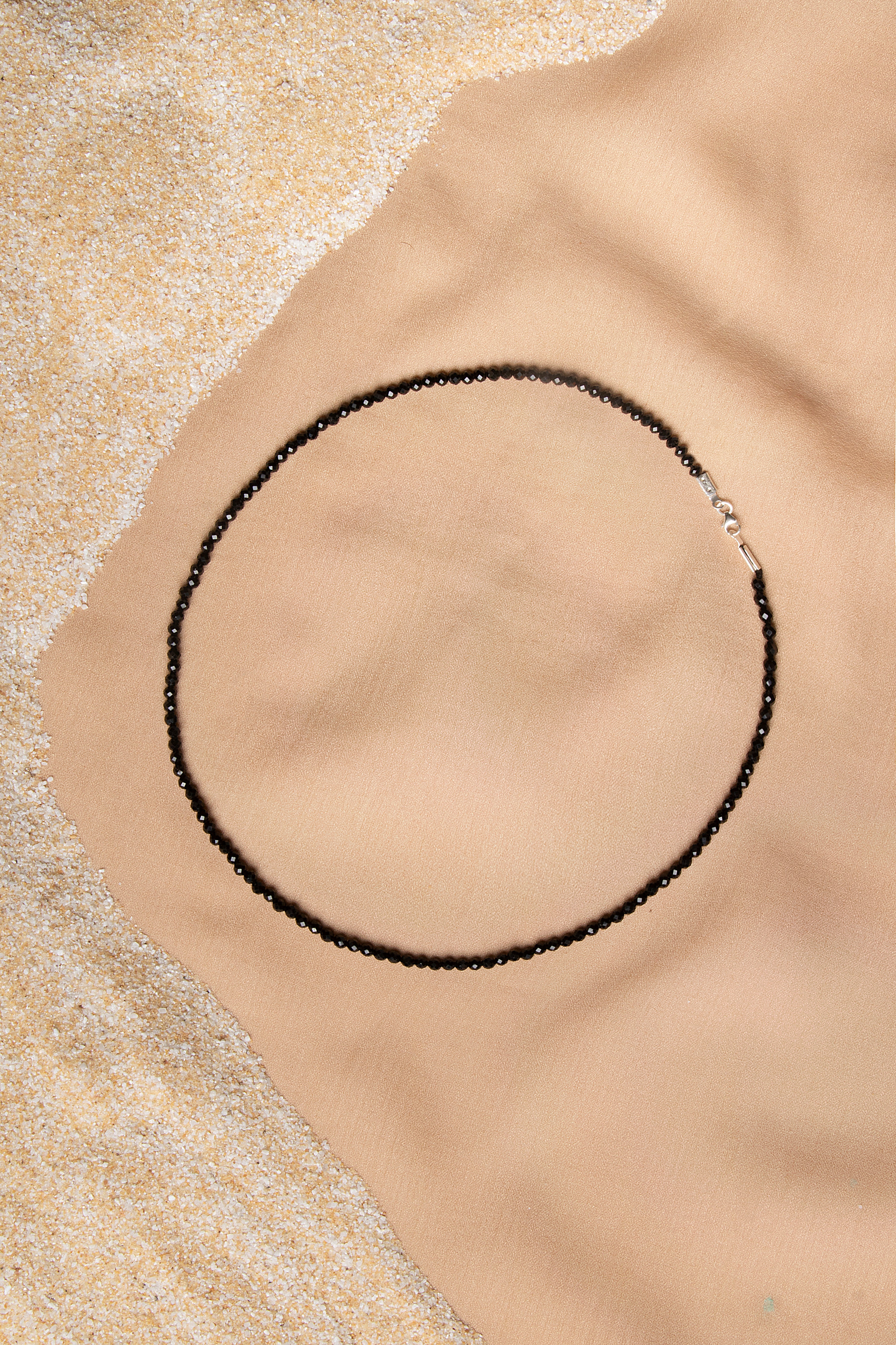 Laboratory Certified Spinel Natural Stone 925 Sterling Silver Necklace 3–4 mm