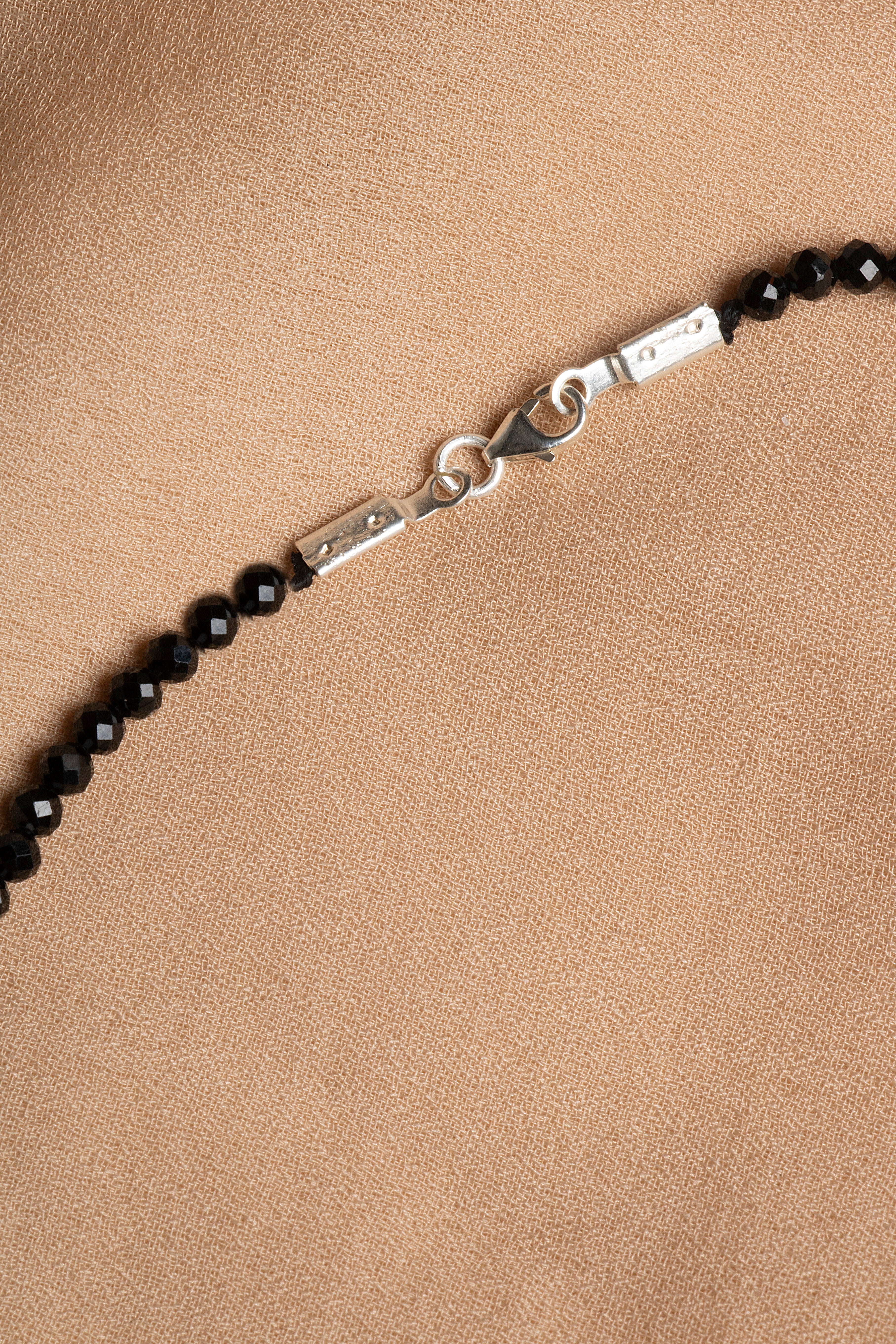 Laboratory Certified Spinel Natural Stone 925 Sterling Silver Necklace 3–4 mm