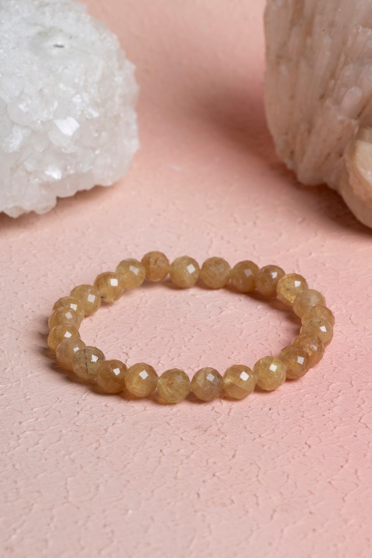 Laboratory Certified Rutilated Quartz Natural Stone Bracelet