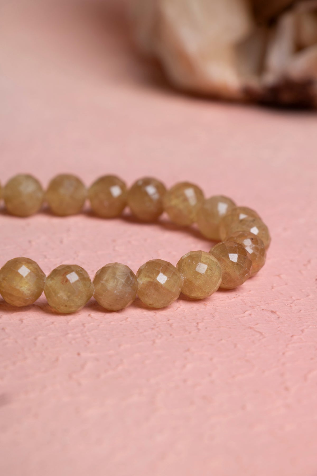 Laboratory Certified Rutilated Quartz Natural Stone Bracelet