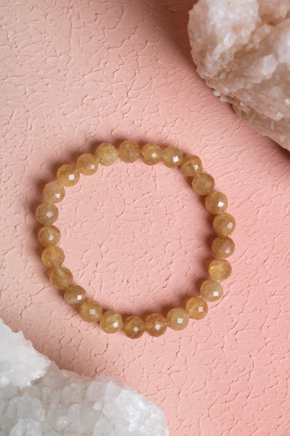Laboratory Certified Rutilated Quartz Natural Stone Bracelet
