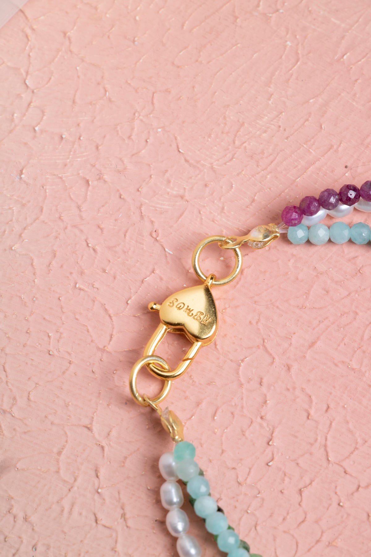 Laboratory Certified Anyolite, Amazonite & Pearl 925 Sterling Silver Bracelet